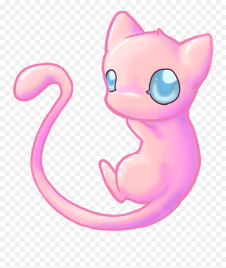 Cat Pinkcat Meow Kitty Lovecats Pets Katze Pokemon - Cute Kawaii Pokemon Mew Mew Transparent Png,Mew Png