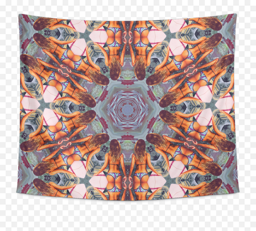 Ocean Motion Mirrored Tapestry - Cushion Png,Tapestry Png