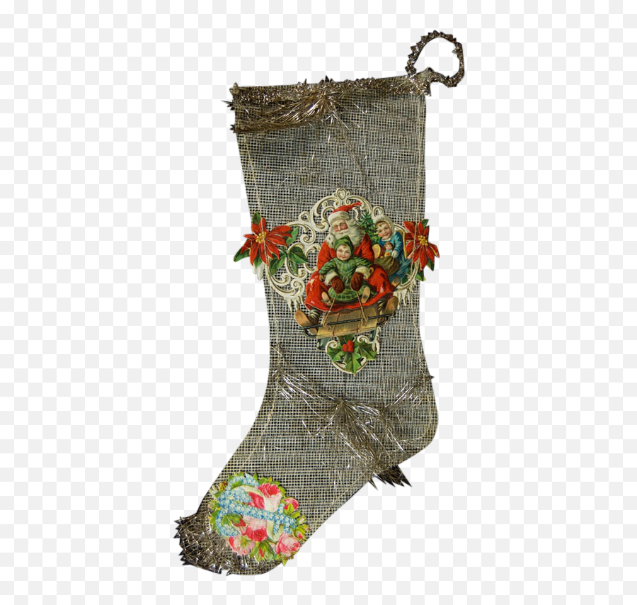 Pin - Christmas Stocking Png,Tinsel Png