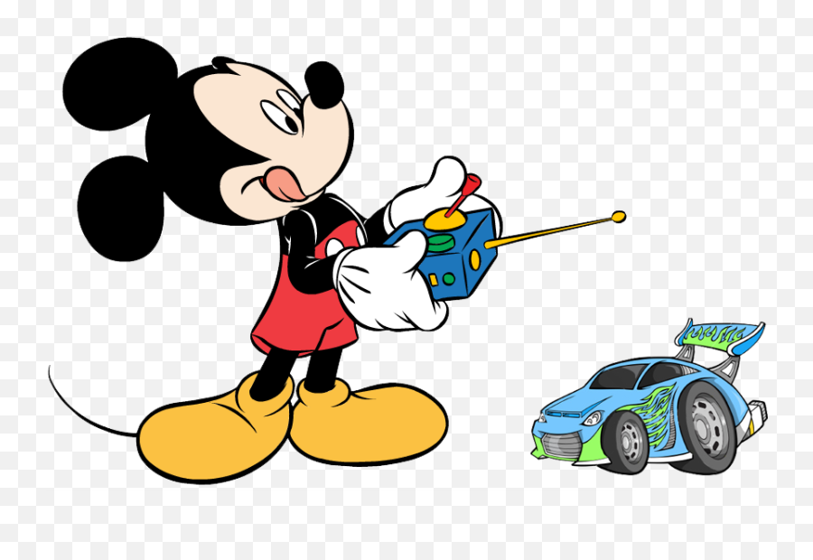 Mickey Mouse Clipart Race Car - Adesivo De Parede Mickey Mickey Png,Mickey Png