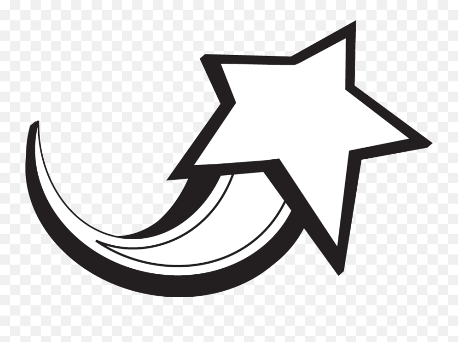 80s Shooting Stars Transparent Png - Stickpng Shooting Star Clip Art,Line Of Stars Png