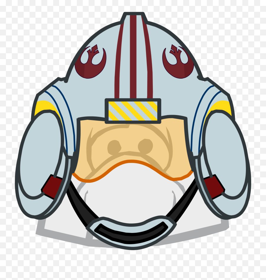 X - Wing Helmet Clothing Icon Id Club Penguin Helmet Clipart Casco Piloto X Wing Png,Xwing Png