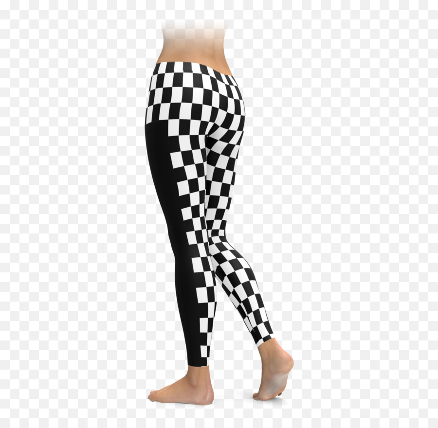 Checkered Flag Racing Stripe Leggings U2013 Brave New Look - For Women Png,Checkered Flag Png