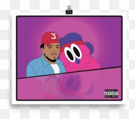 Chance The Rapper Print Sold By Pju0027s - Cartoon Png,Chance The Rapper Png