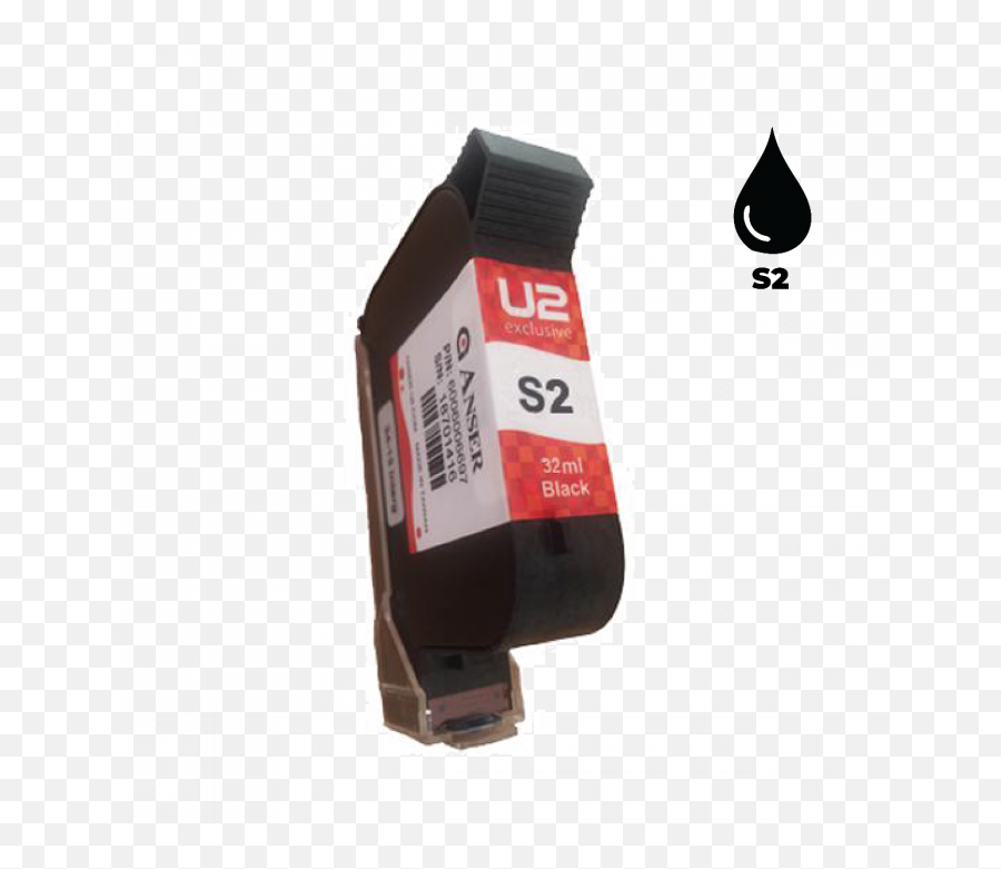 Anser S2 Black Ink Cartridge 32ml Solvent Based - Portable Png,Black Ink Png