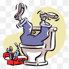 Clipart Royalty Free Library Plumber Subcontractor - Funny Plumbing Art png