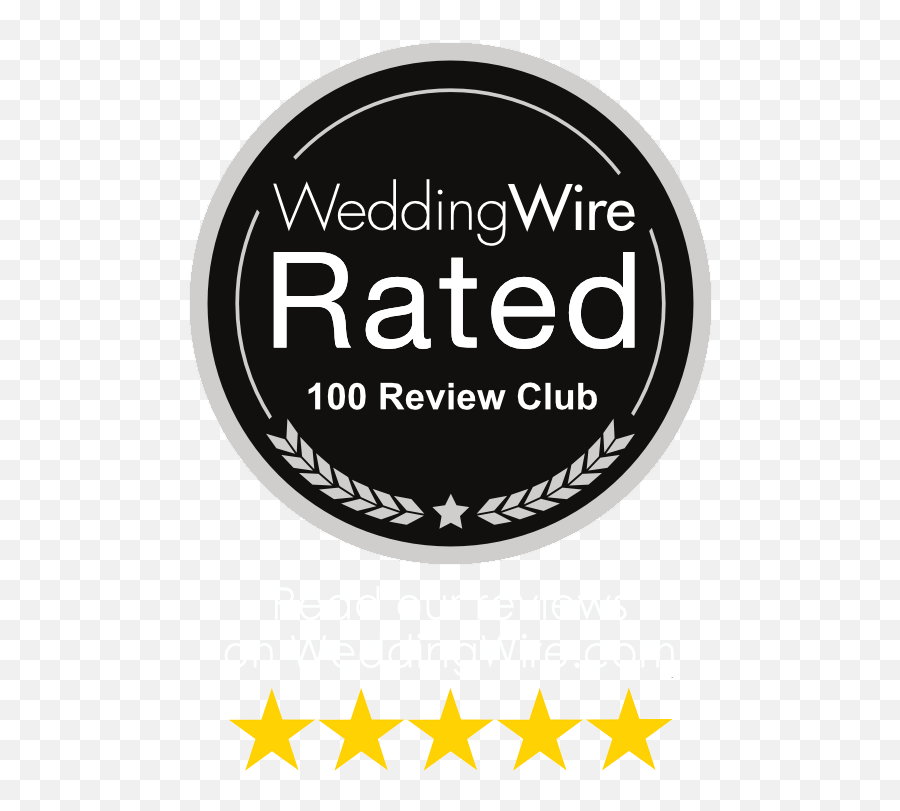 Weddingwire Rated 100 Review Club - Wedding Wire Rated Png,Weddingwire Logo