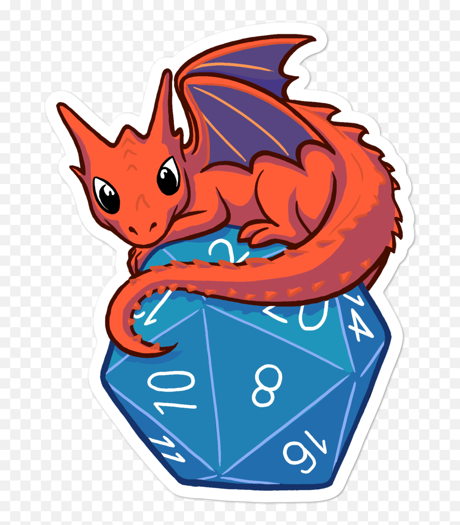 Baby Dragon Sticker For Du0026d Players U2013 2 - Minute Tabletop Dragon Png,Dungeon And Dragons Logo