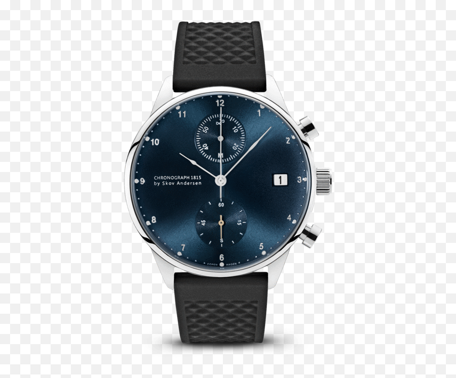 1815 Chronograph Steel Blue Sunray - Minimalist Chronograph Watch Png,Sun Ray Transparent