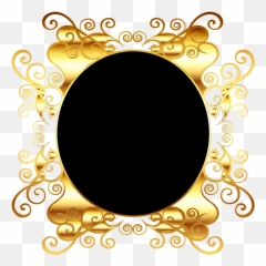 Oval Gold Frame Png