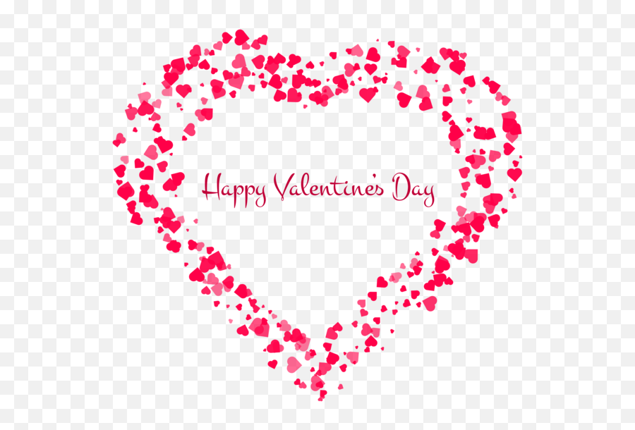 Happy Valentines Day Heart Banner - Happy Valentines Day Clipart Png,Happy Valentines Day Png