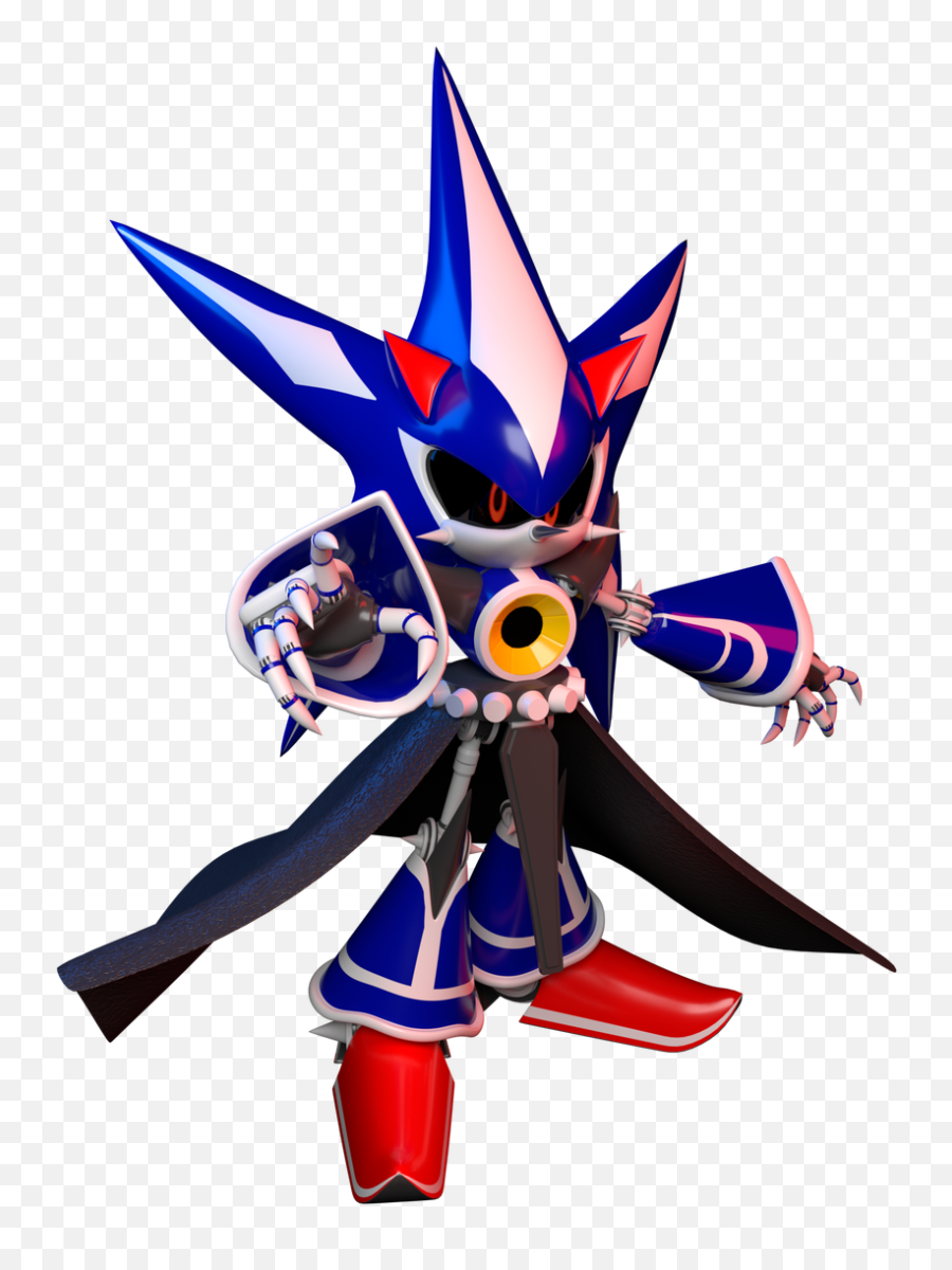 Custom Model And Rig Of Neo Metal Sonic - Transparent Neo Medal Sonic Png,Sonic Heroes Logo
