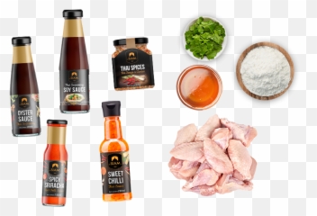 Thai Sweet Chili - Glazed Chicken Wings Bowl png