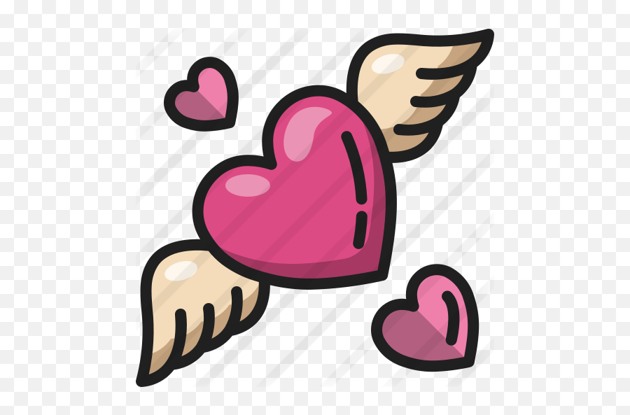 Heart Wings - Free Valentines Day Icons Corazon Con Alas Png,Heart With Wings Icon