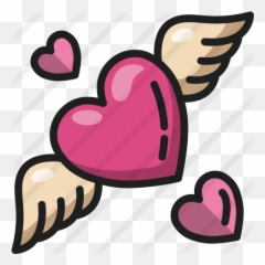 Heart Wings - Free valentines day icons Corazon Con Alas Png