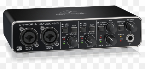 Behringer Product Umc204hd - Phoria Umc204hd png