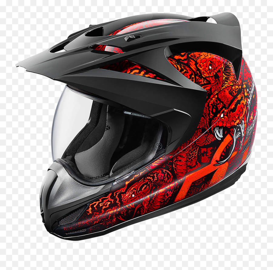 Icon Variant Helmet Cottonmouth Red Medium New 0101 - 9180 Motorcycle Helmet Png,New Icon Helmets 2013