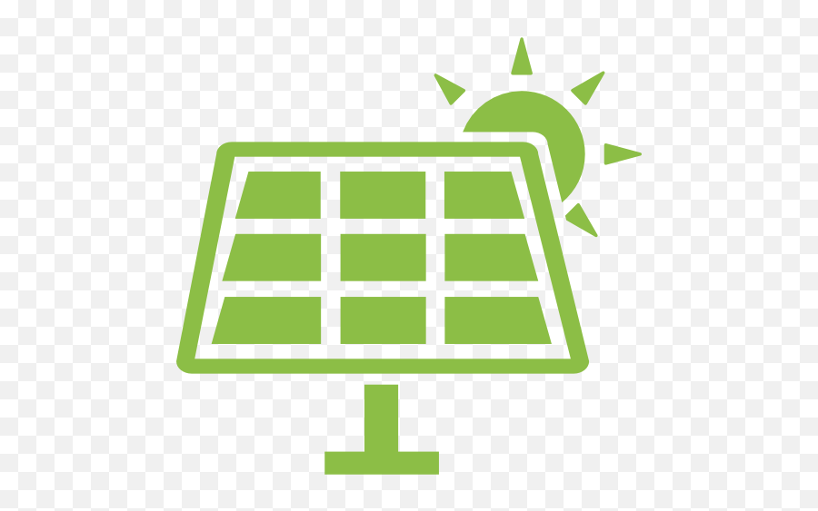 Solar Icon - Green Solar Panel Icon Png,Solar Power Generator Icon