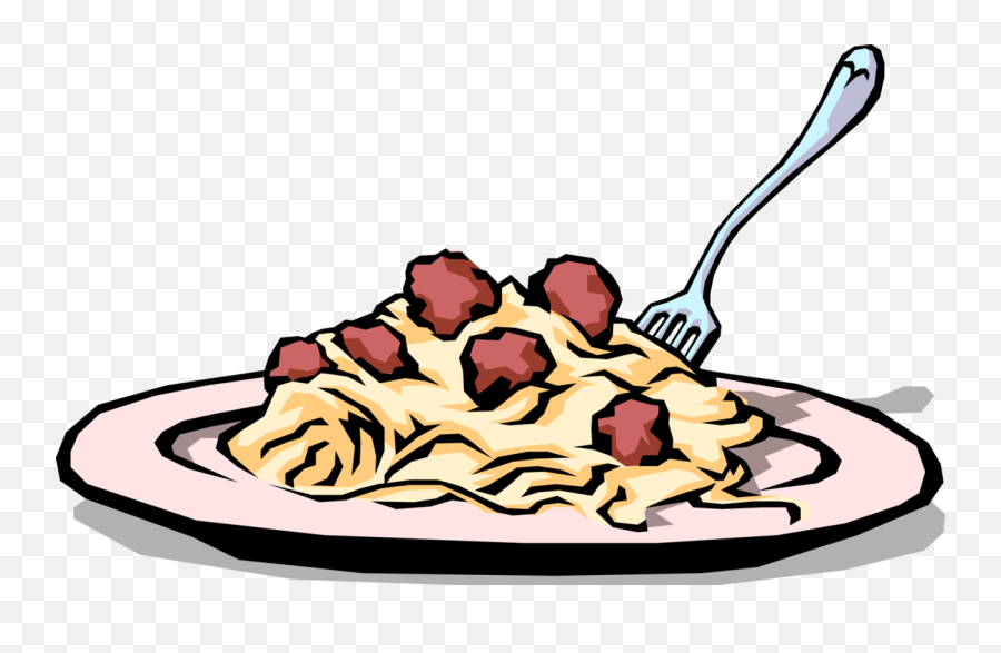 Spaghetti U0026 Meatballs Royalty Free Vector Clip Art - Spaghetti And Meatballs Clip Art Png,Meatball Png