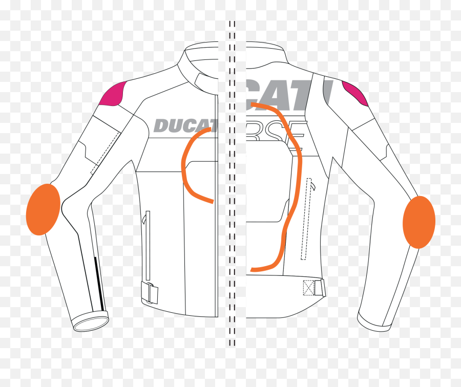 Ducati Corse C5 - Long Sleeve Png,White Icon Motorcycle Jacket