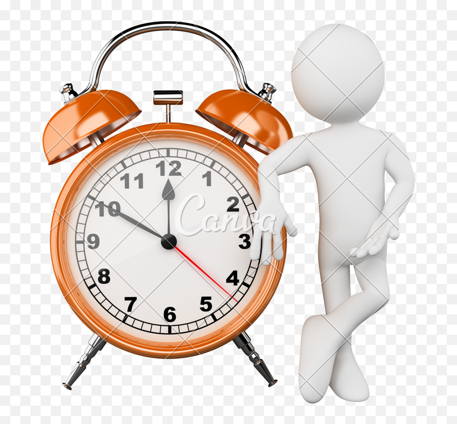 Stopwatch Clipart 1 Minute - Clock Png Download Full Shimmer And Shine Alarm Clock,3d Man Icon