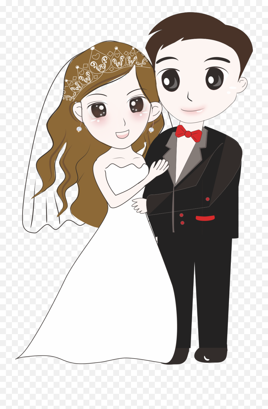 Download Bridegroom Wedding Cartoon - Png Cartoon Wedding Cartoon Wedding Couple Png,Married Couple Png