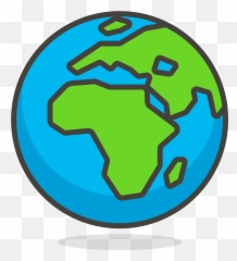 Globe Showing Europe - Africa emoji clipart Free download png