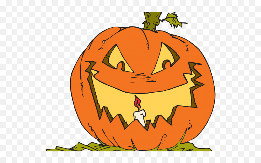 Creepy Clipart Jack O Lantern - Best Gift Grinning Pumpkin Dibujos De Halloween Png,Scary Pumpkin Png