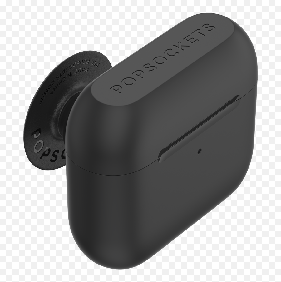 Popgrip Airpods Pro Holder Black With Premium Gunmetal - Portable Png,Galaxy Buds Vs Icon X