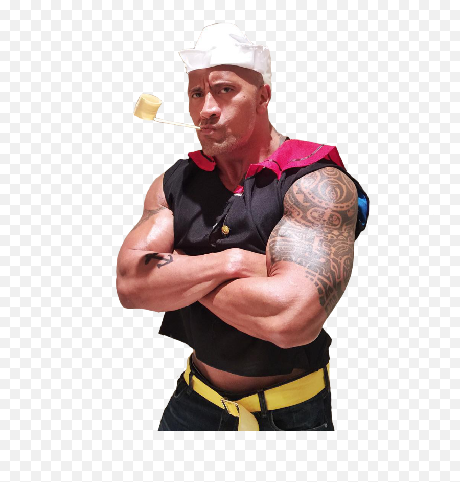 Cutouts - Popeye The Sailor Man Costume Png,The Rock Transparent