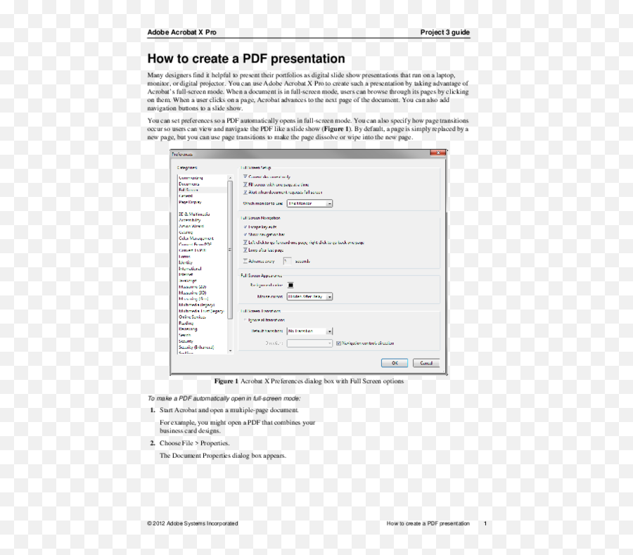 Pdf Adobe Acrobat X Pro Project 3 Guide How To Create A - Document Png,Adobe Acrobat X Icon