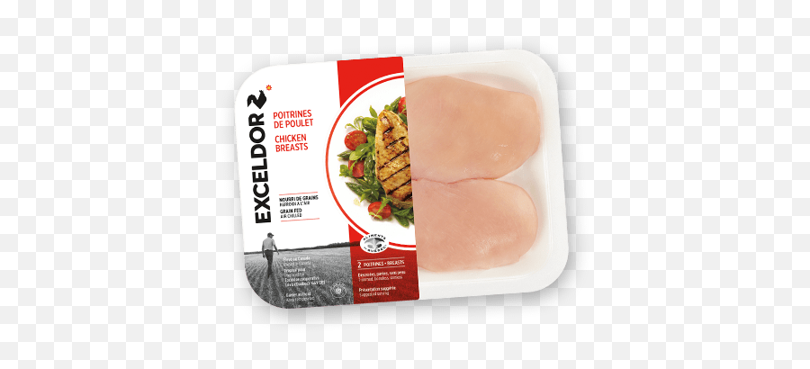 Chicken Breast Products Exceldor Recipes - Poulet Haché Png,Chicken Breast Png