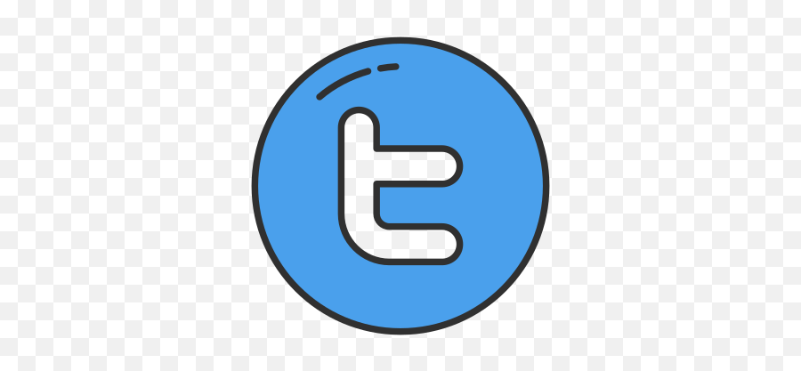 Twitter Circle Letter Logo Free Icon - Circle Png,Logo De Twitter