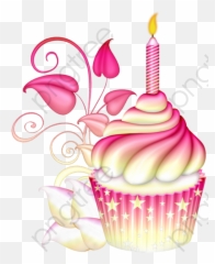 Birthday Cake Cartoon Png - Birthday Clipart Cartoon Pink Cake Png