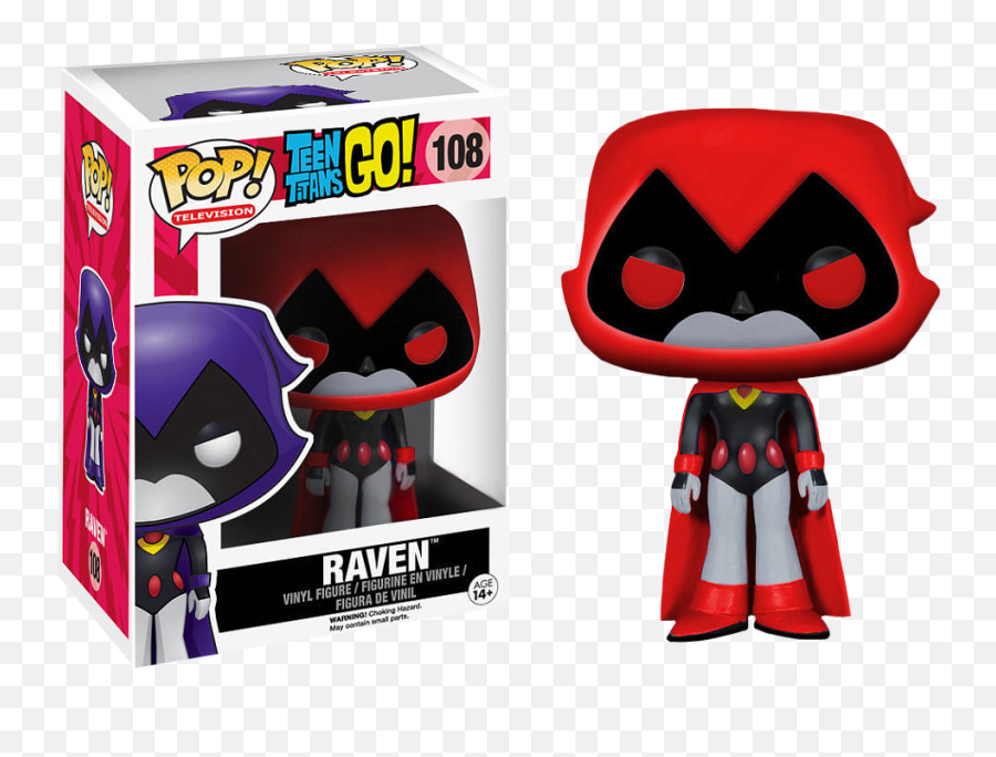 Funko - Tv Pop Vinyl Teen Titans Go Raven Red 108 Teen Titans Go Funko Pop Png,Teen Titans Png