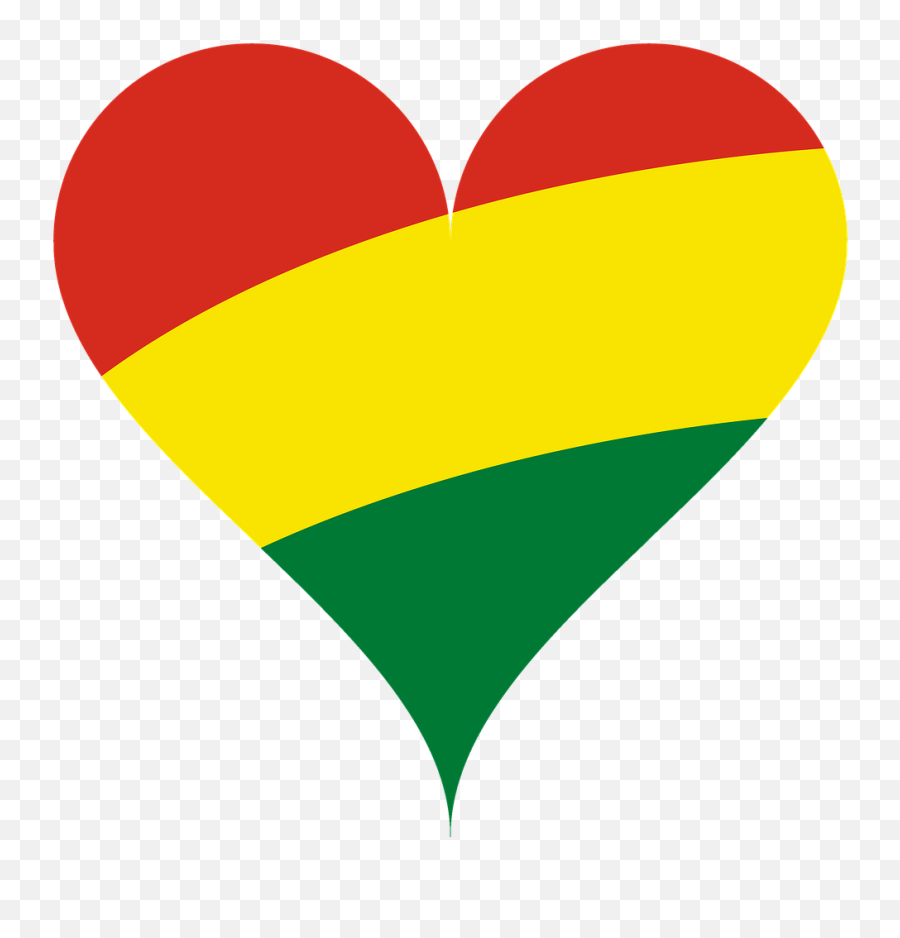 Heart Love Flag - Bandera De Bolivia En Corazon Png,Bolivia Flag Png