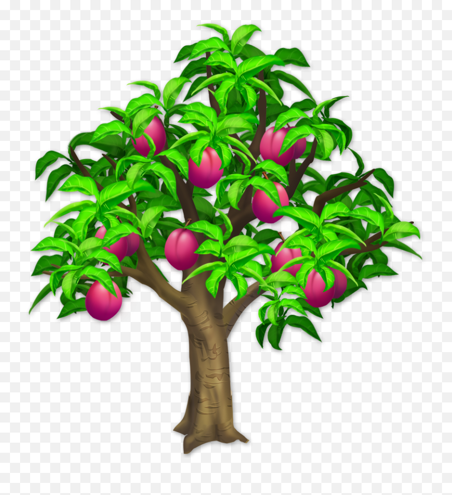 Library Of Damaged Tree Svg Transparent Download Png Files - Clipart Image Of Plum Tree,Fortnite Tree Png