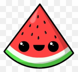 Kawaii Transparent Png - Watermelon Drawing Clip Art Kawaii Watermelon,Watermelon Slice Png
