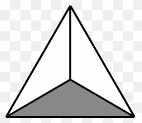 Triangular Clipart 2d Shape Transparent - Two Dimensional Triangle png