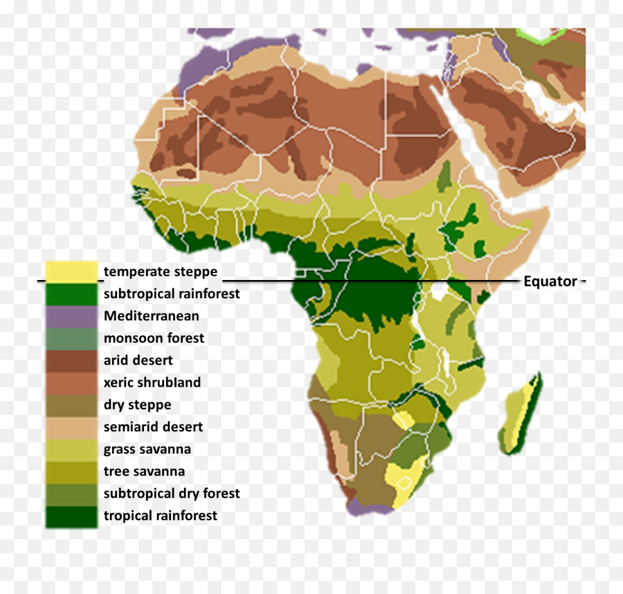 Vegetation Africa - Ancient Africa Geography Png,Vegetation Png