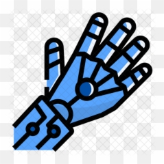 Robot Hand Icon Of Colored Outline - png