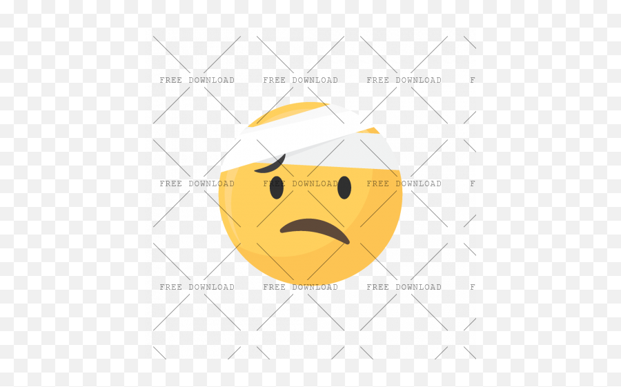 Face With Head Bandage Emoticon Png