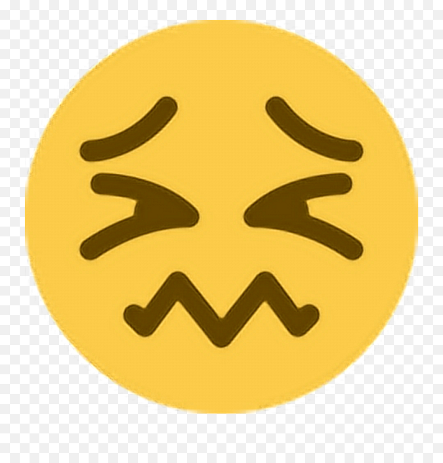 Download Ew Digust Unhappy Upset Tired - Confounded Face Emoji Png,Tired Emoji Png