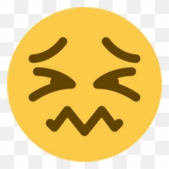 Download Ew Digust Unhappy Upset Tired - Confounded Face Emoji png