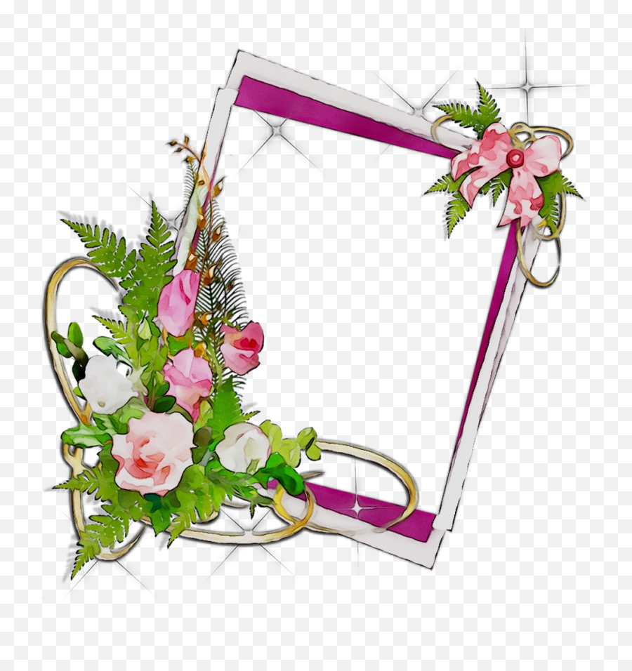 Download Picture Flower Frame Wallpaper Desktop Frames - Flower Photo Frames Png,Flower Frame Png