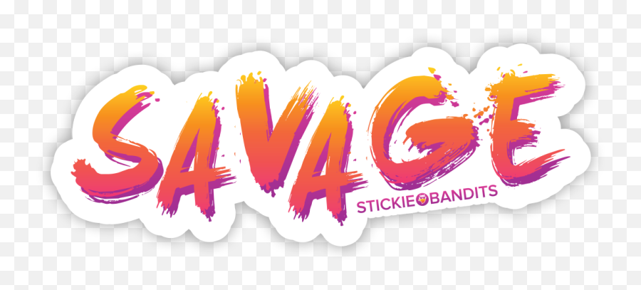 Savage Brush Sticker - Instagram Stickers Png Savage,Savage Png