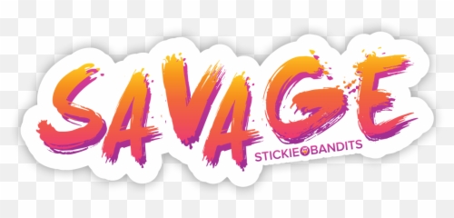 Savage Brush Sticker - Instagram Stickers Png Savage,Savage Png