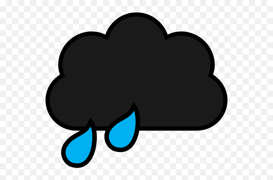Rain Cloud Clip Art - Cartoon Storm Cloud Png,Dark Cloud Png