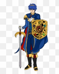 Fire Emblem Marth Falchion - Fire Emblem Marth Falchion Png,Marth Png
