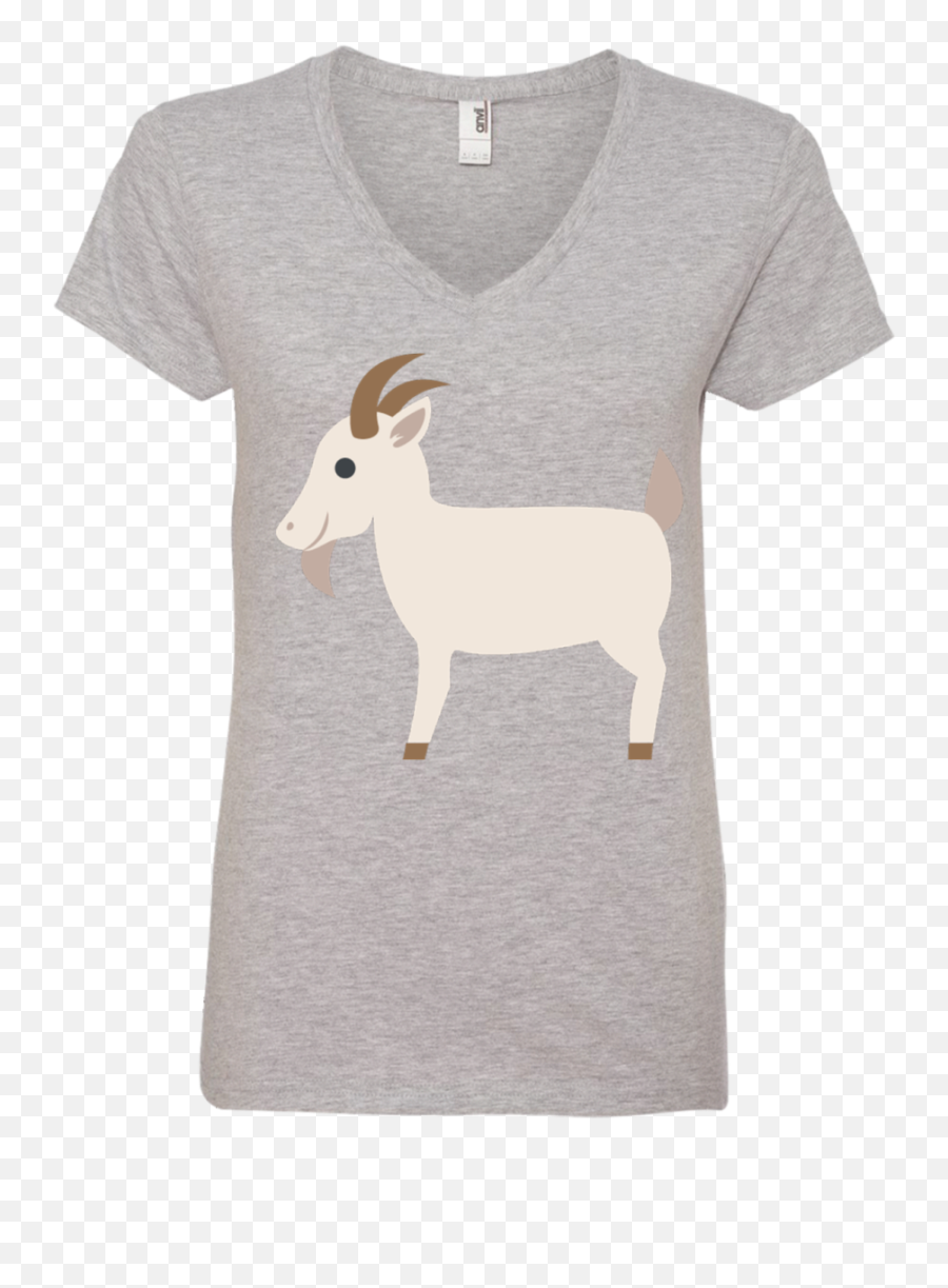 Download Goat Emoji Ladies V Neck T - Love Being A Kindergarten Teacher Png,Goat Emoji Png